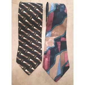 Cambrigde And J Blades & Co Lot Of 2 Ties Workwear Business Office Attire Casual